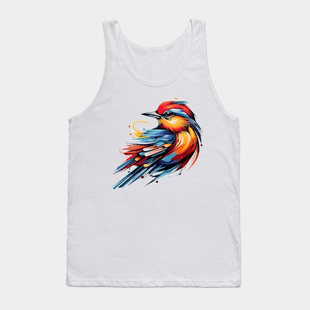 bird with pop art style Tank Top by gblackid